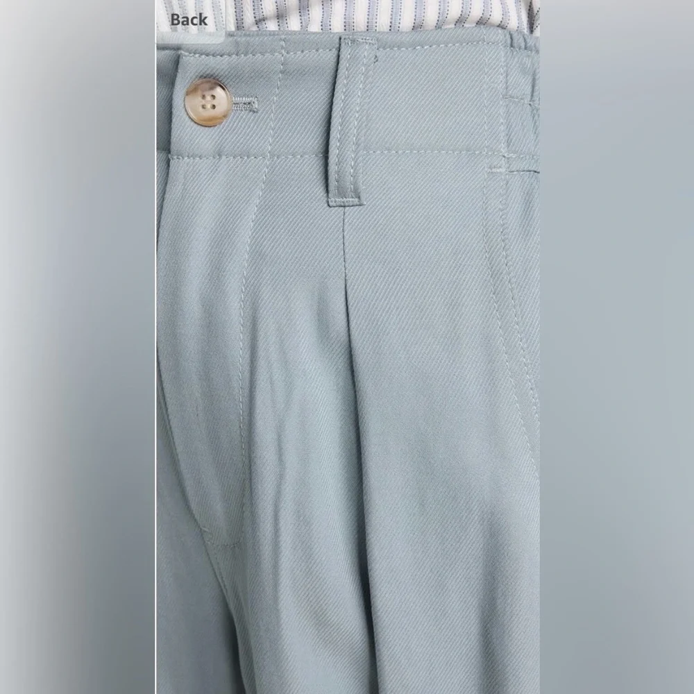 🆕Madewell Women’s The Neale Straight-Leg Pant in Drapeweave Overcast(Blue)Size 2 - Picture 16 of 16